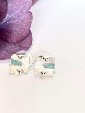 Square Silver Earrings (OUT OF STOCK)