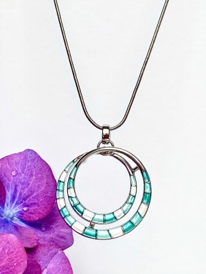 Aqua Spiral Necklace (OUT OF STOCK)