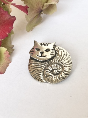 Fat Cat Brooch