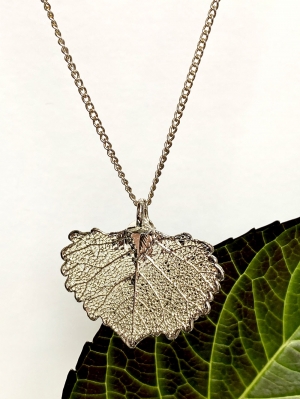 Cottonwood Silver Leaf Pendant