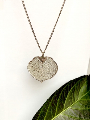 Aspen Silver Leaf Pendant