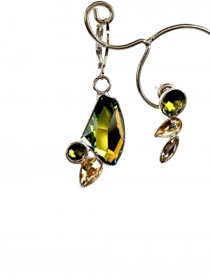 Malu Earrings Andromeda Olivine