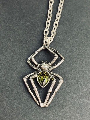 Alchemy Emerald Spider Necklace 