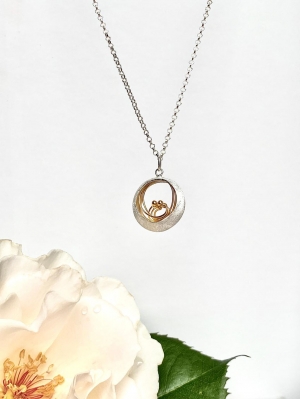 Sterling Silver Little Water Flower Necklace