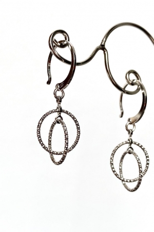 Sterling Silver Hooped Earrings 