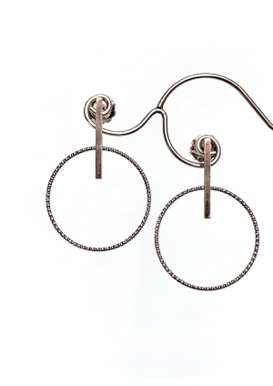 Sterling Silver Hooped Earrings 