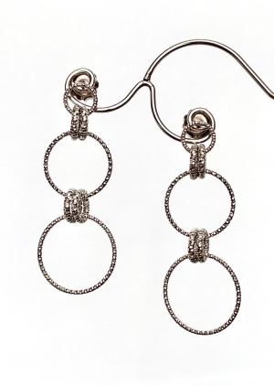 Sterling Silver Hooped Earrings 