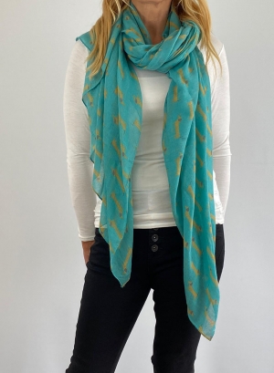 Turquoise scarfe