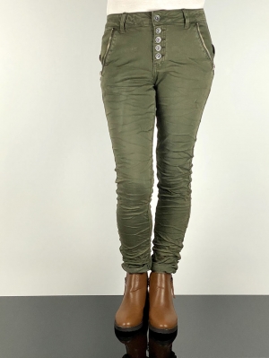 Khaki Stretch Jeans Thumb