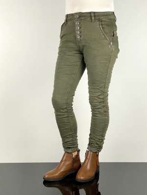 Khaki Stretch Jeans Thumb