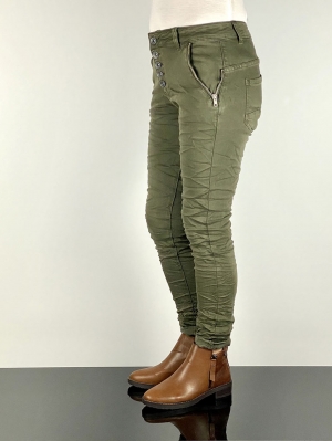 Khaki Stretch Jeans Thumb