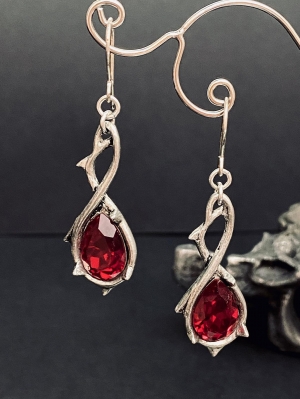 Red earrings alchemy