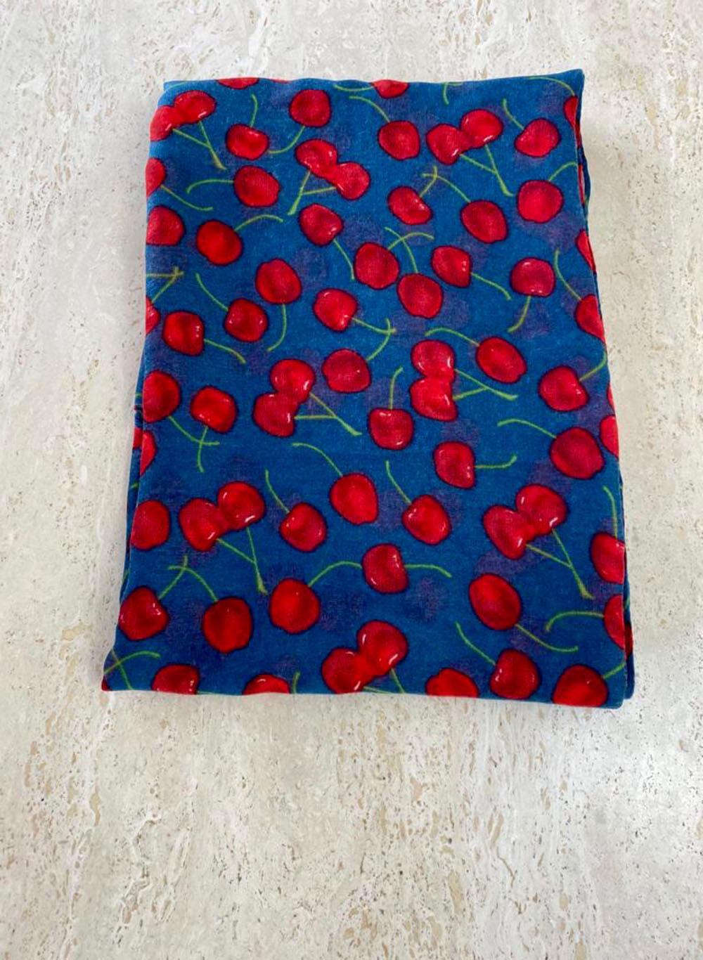 Spotted red & blue scarfe Main
