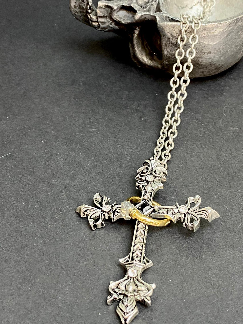 Alchemy Gothic: Ring Cross Pendant